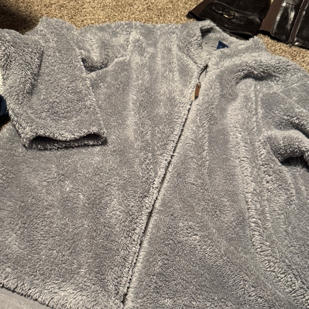 Super-plush fleece-lined full zip jacket by Charles River Apparel (3X) - EUC!